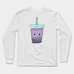 Cute Bubble Tea (Purple) Long Sleeve T-Shirt